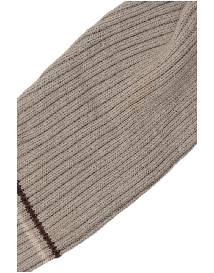 Maglione da uomo girocollo Kickers in cotone color block grigio medio