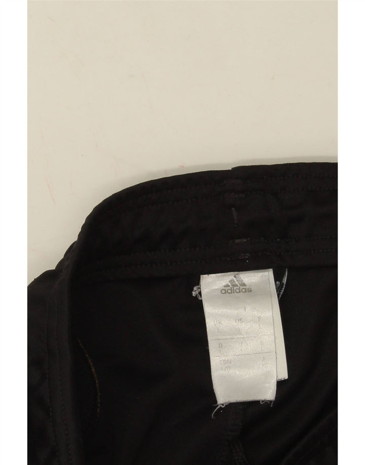 Pantaloncini sportivi da uomo Adidas Bermuda grandi neri in poliestere