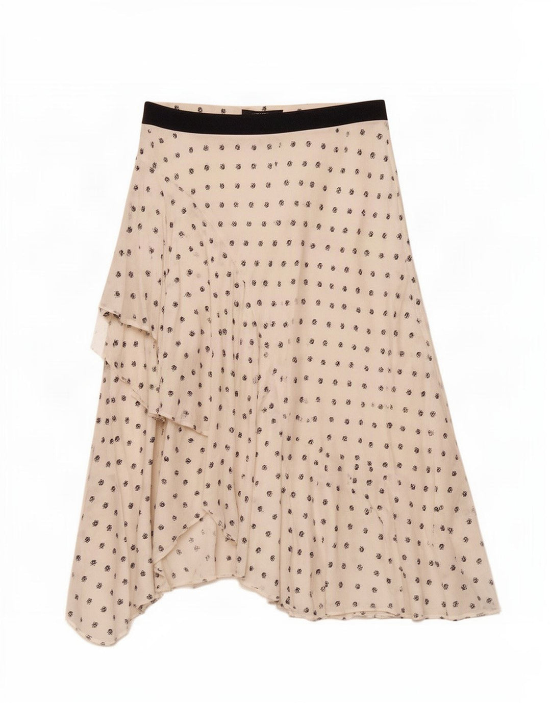 Gonna asimmetrica da donna Marks & Spencer UK 12 media W30 bianca floreale