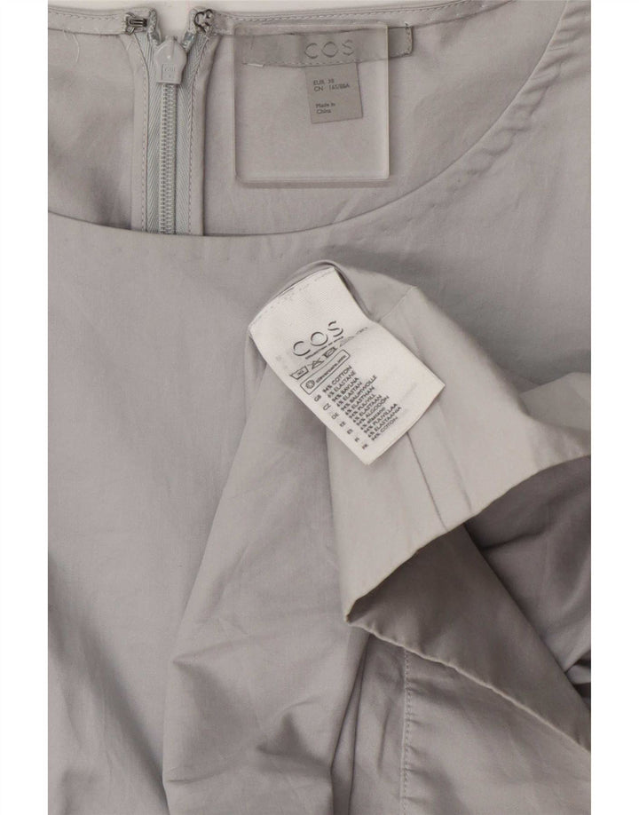 Camicetta a maniche lunghe da donna Cos Top EU 38 Cotone grigio medio