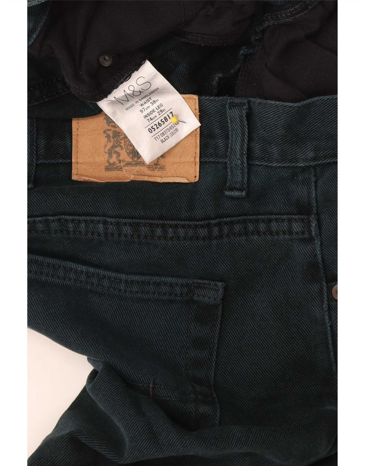 Jeans dritti da uomo Marks & Spencer W38 L29 cotone nero