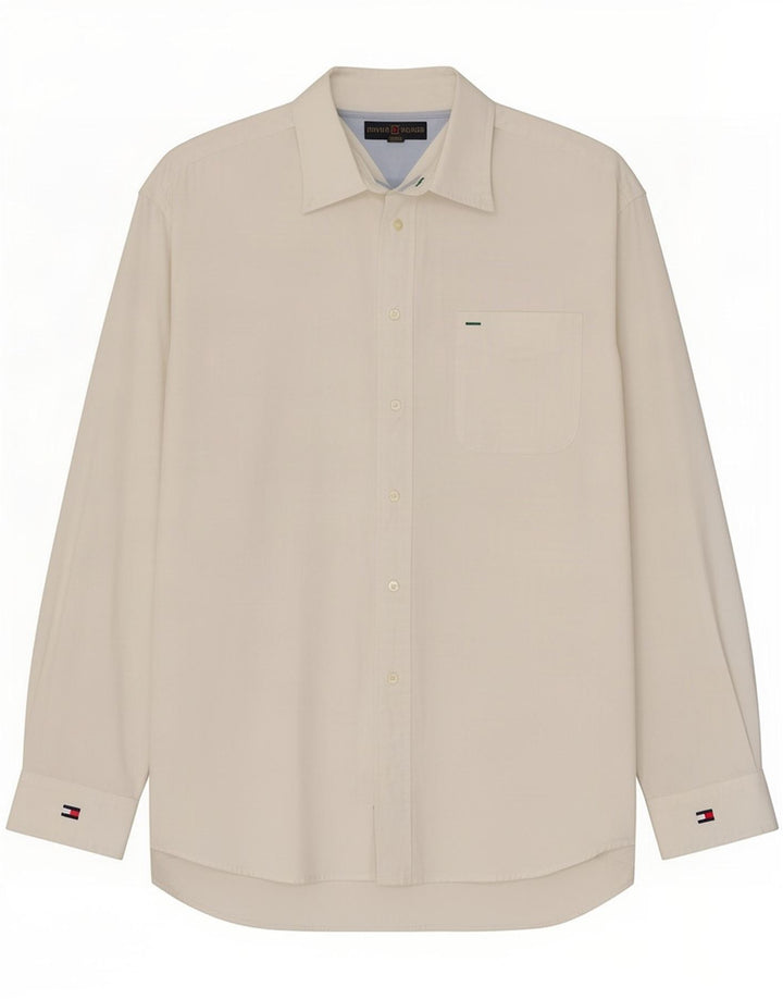 Camicia da uomo Tommy Hilfiger grande cotone bianco