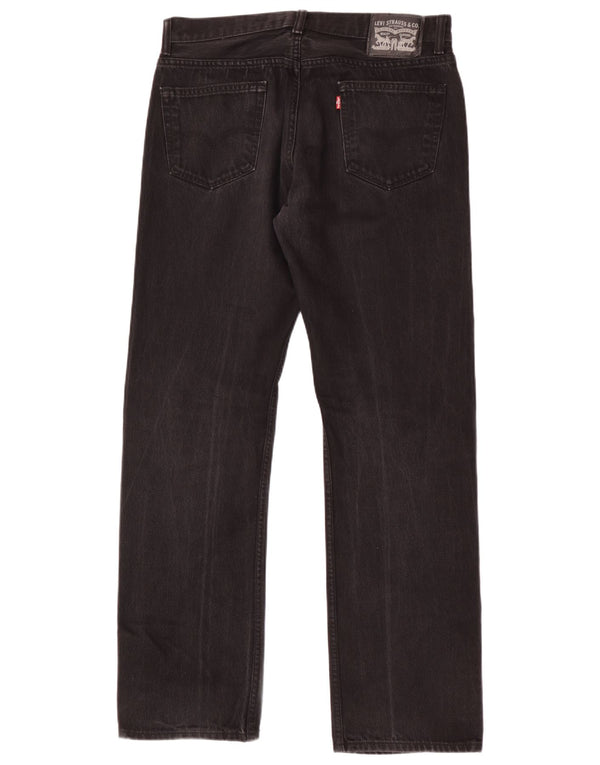 Jeans dritti da uomo Levi's W34 L34 cotone nero