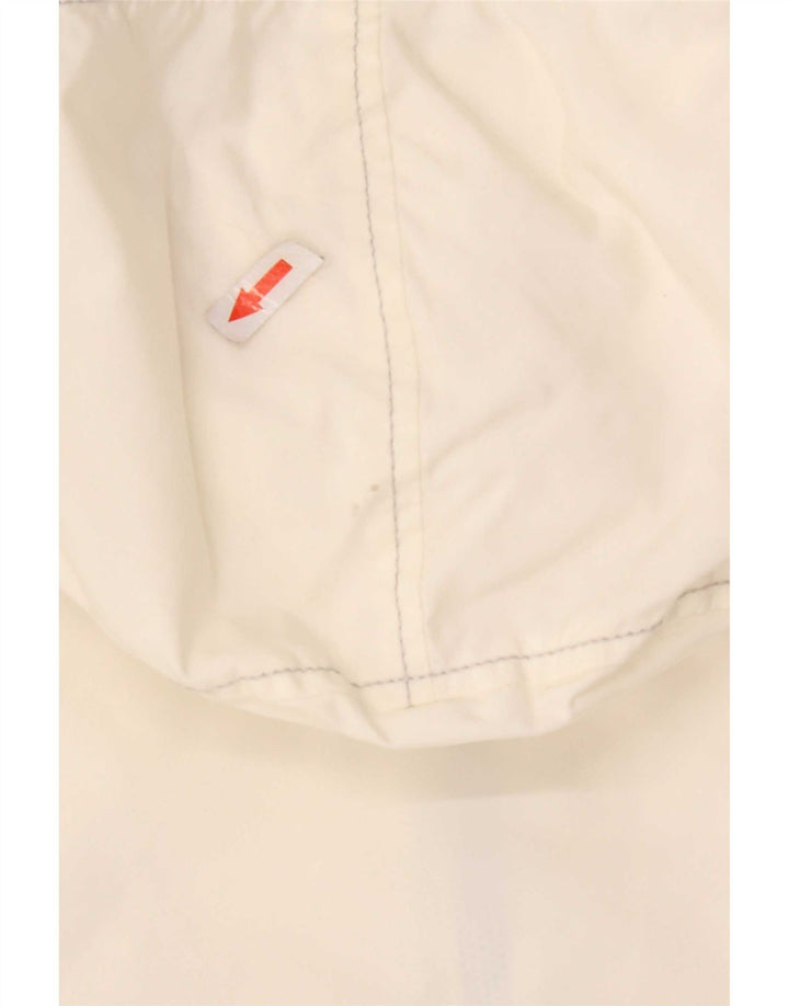 Refrigiwear Giacca antipioggia corta da donna con cappuccio UK 12 Medium White Poliammide