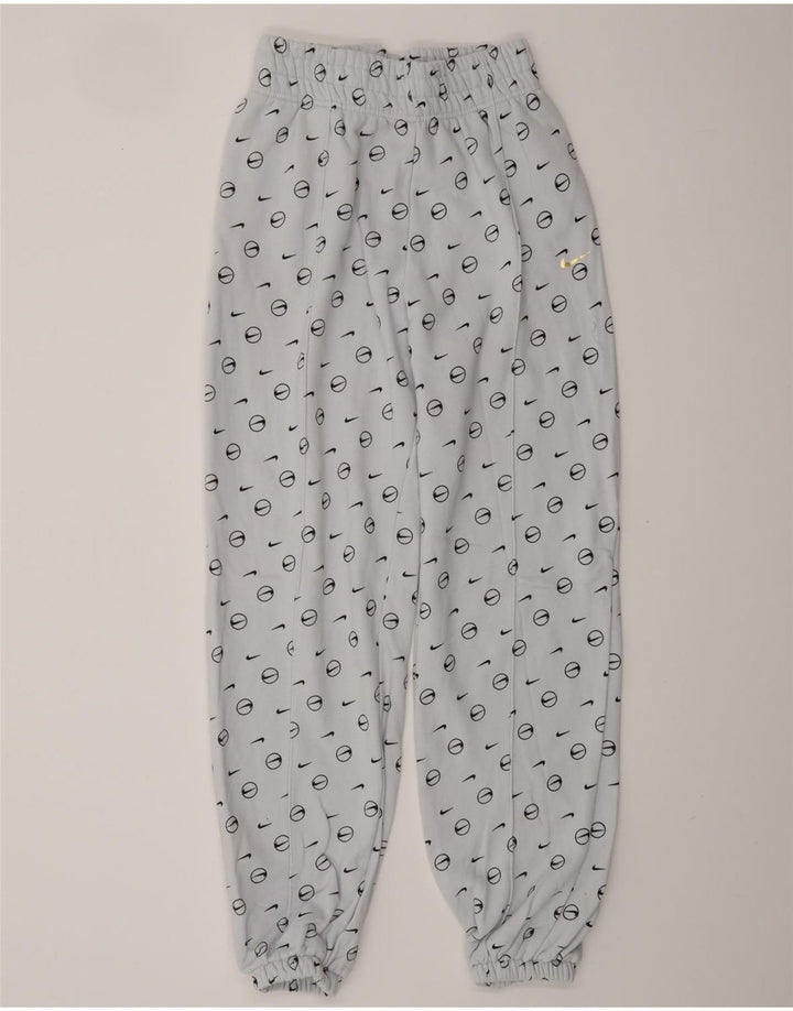 NIKE Pantaloni da tuta da uomo con grafica ampia e vestibilità ampia, piccoli, in cotone blu