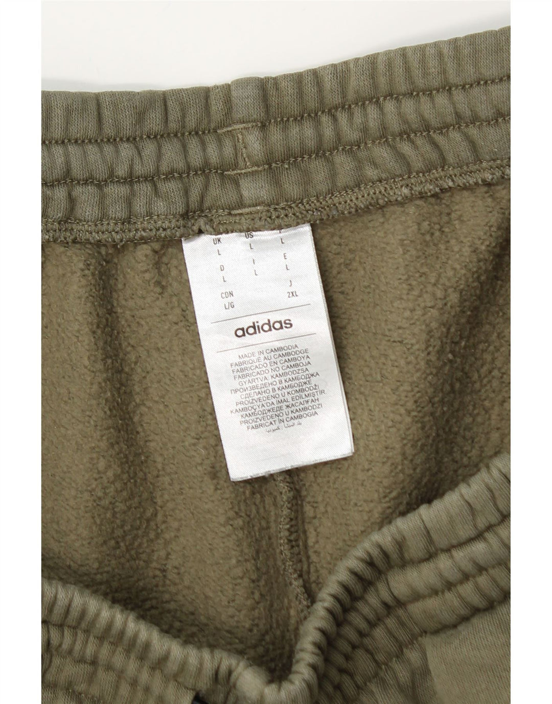 Pantaloni da tuta da uomo Adidas Cargo, pantaloni da jogging, grandi, in cotone kaki