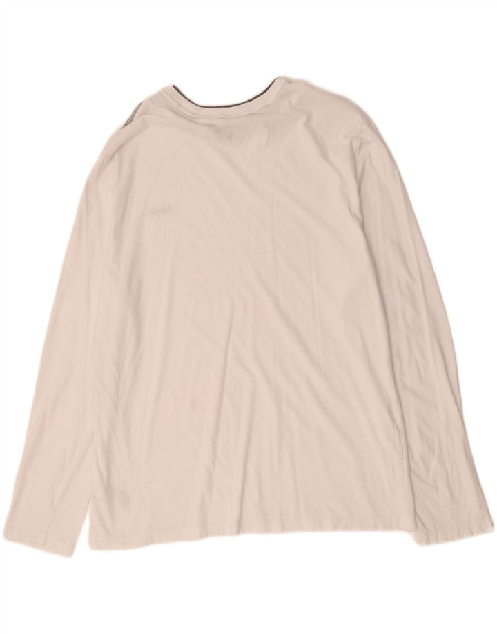 CALVIN KLEIN Top da uomo manica lunga XL cotone bianco