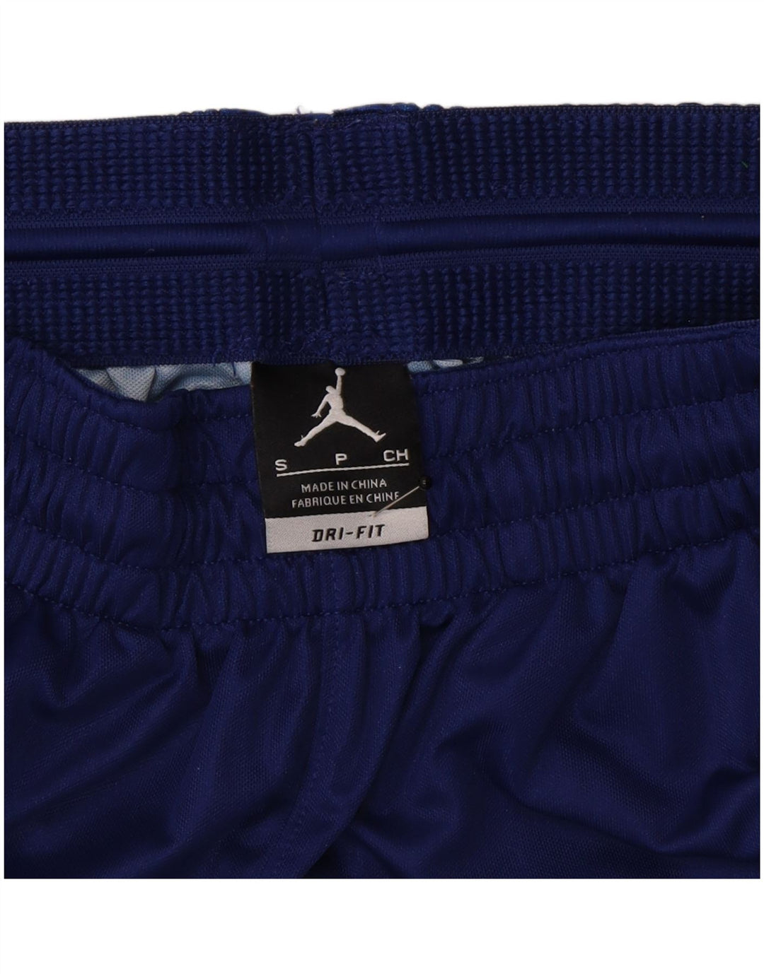 Pantaloncini sportivi Jordan Dri Fit da uomo piccoli in poliestere color block blu navy