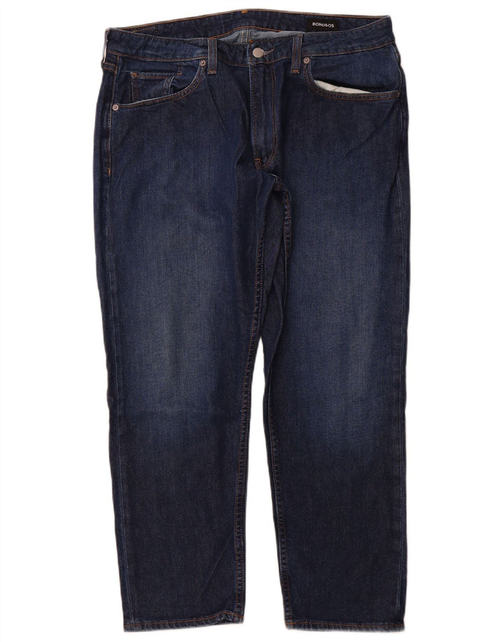 BONOBOS Uomo W34 L28 Blu Navy Cotone