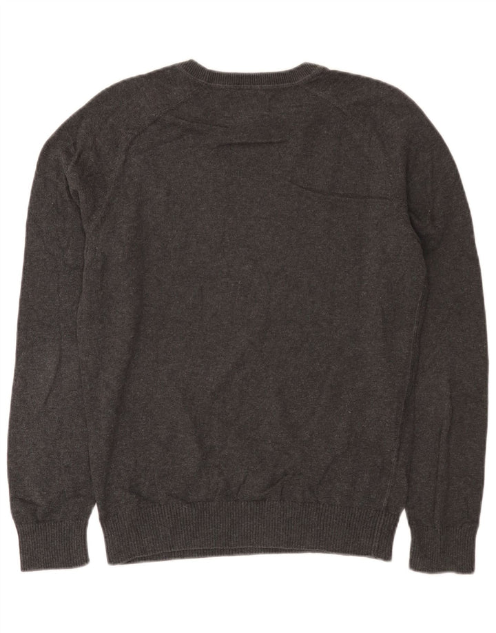 Maglione da uomo girocollo Penguin piccolo in cotone grigio