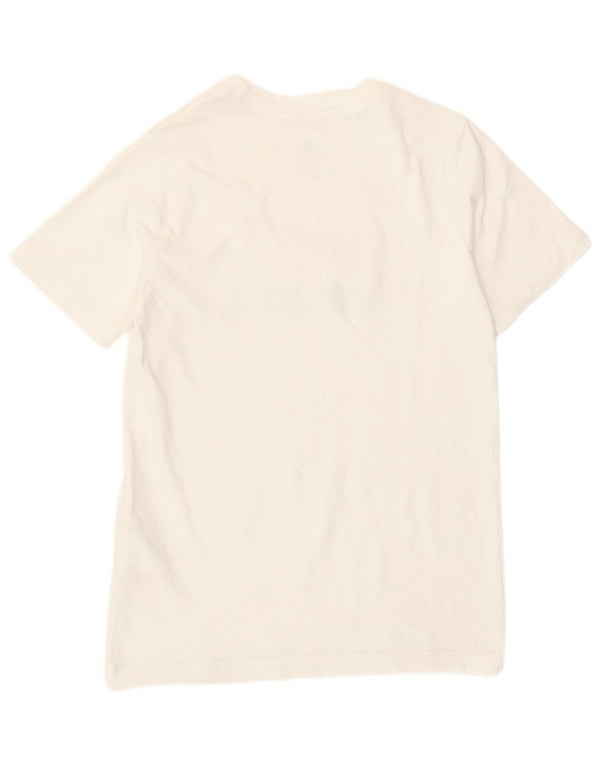 T-shirt grafica da ragazzo Nike Top 10-11 anni cotone bianco medio