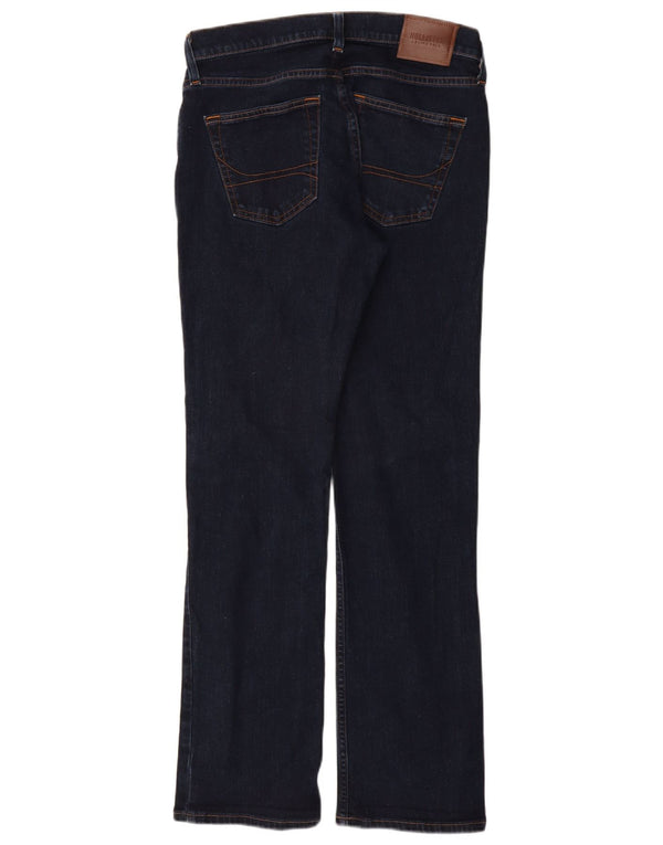 Jeans Bootcut da donna HOLLISTER W30 L32 cotone blu navy