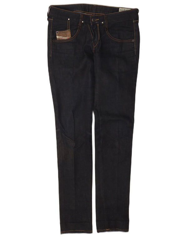Jeans skinny da donna Diesel a vita bassa W28 L32 in cotone blu navy