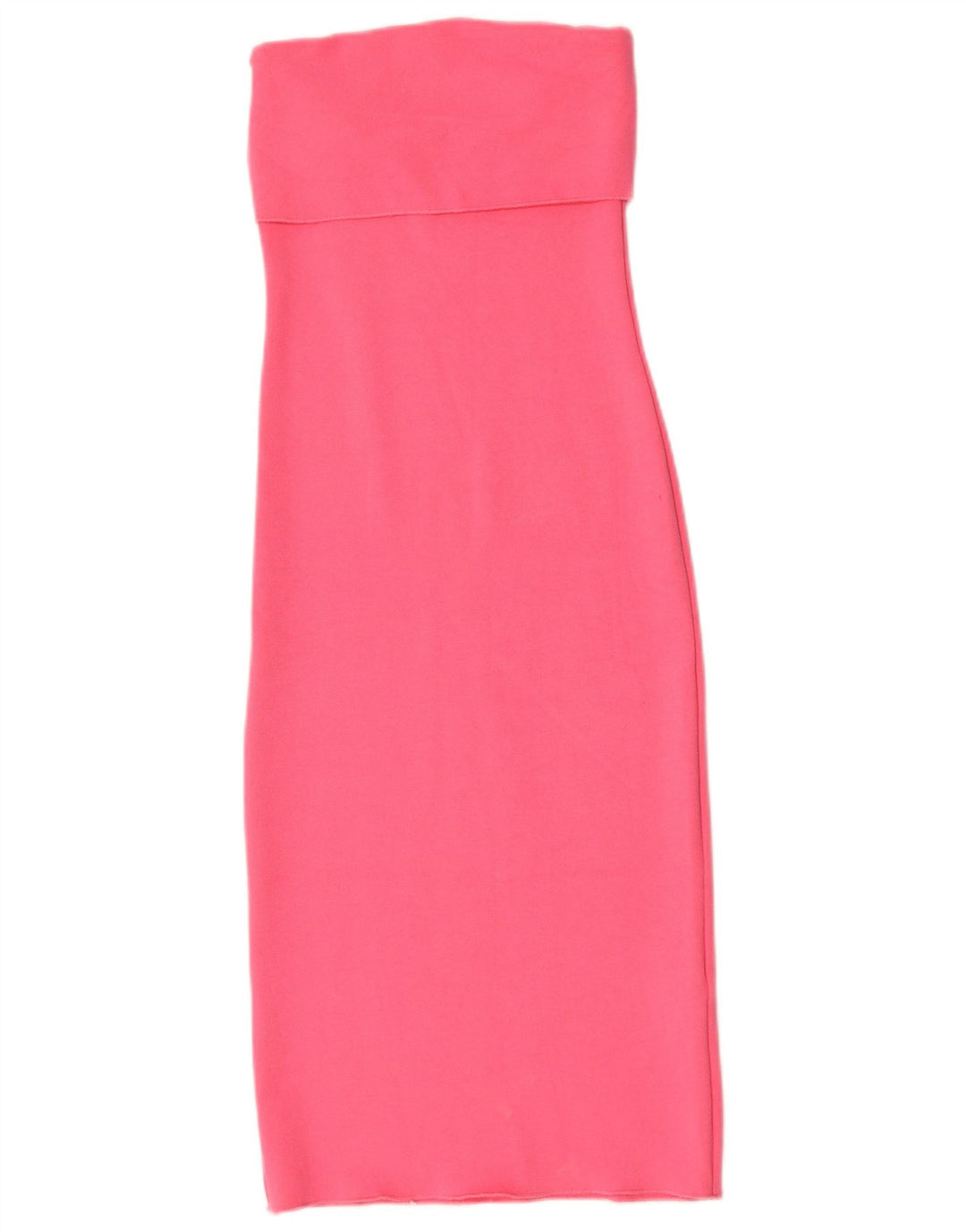 Abito senza spalline da donna Zara UK 8 Small in viscosa rosa