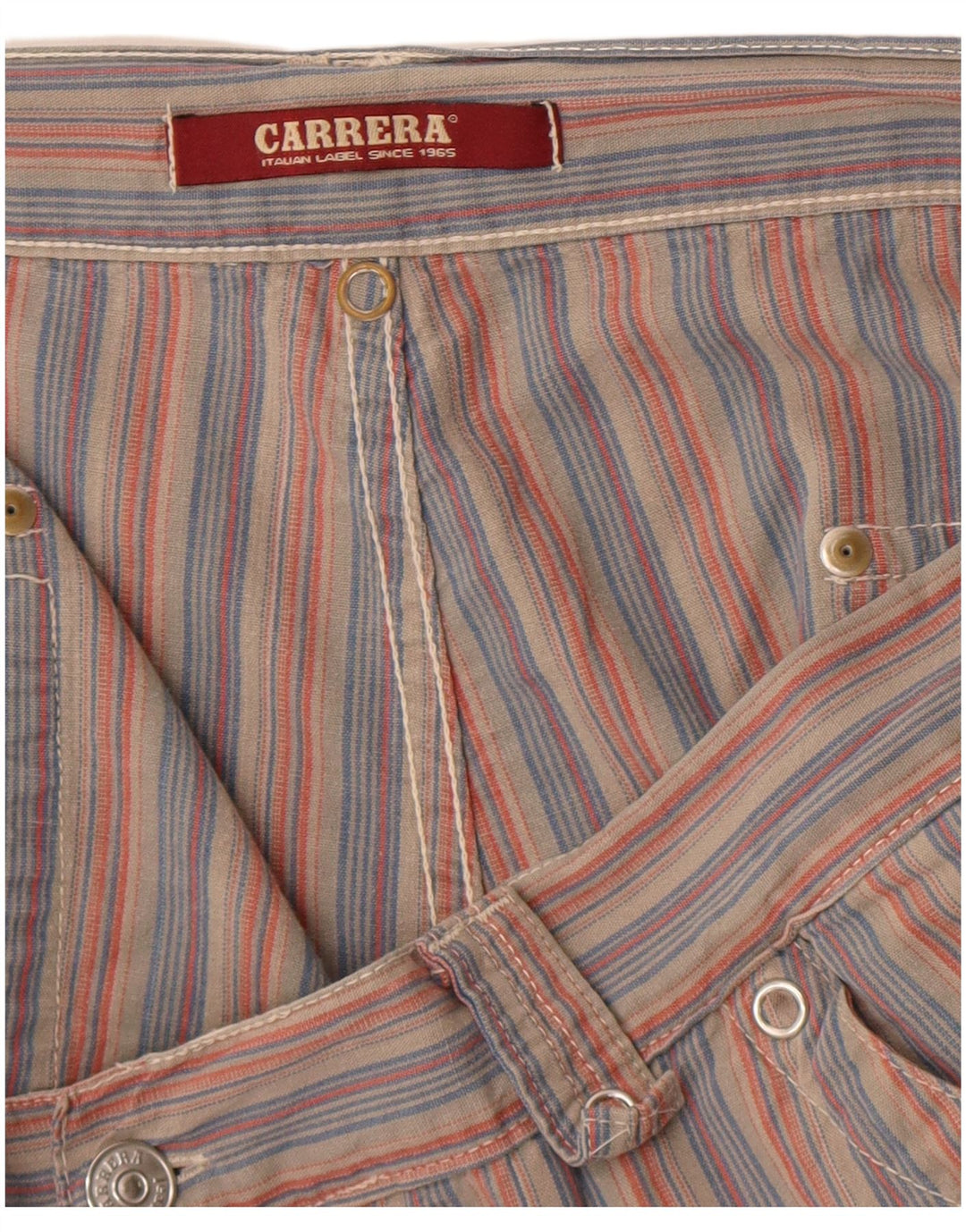 Pantaloncini chino da uomo Carrera W38 XL a righe rosse