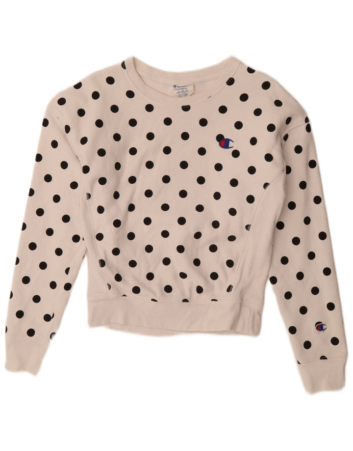 Felpa oversize da donna Champion UK 6 XS pois bianchi