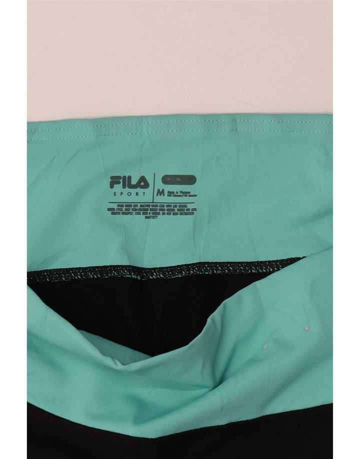 Fila Leggings Capri da donna UK 12 Medium Black Colourblock