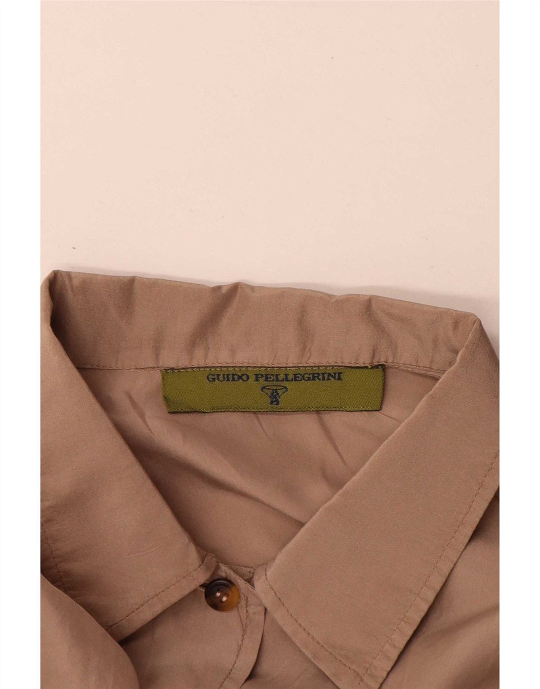 Camicia oversize lunga da donna vintage IT 44 Beige medio