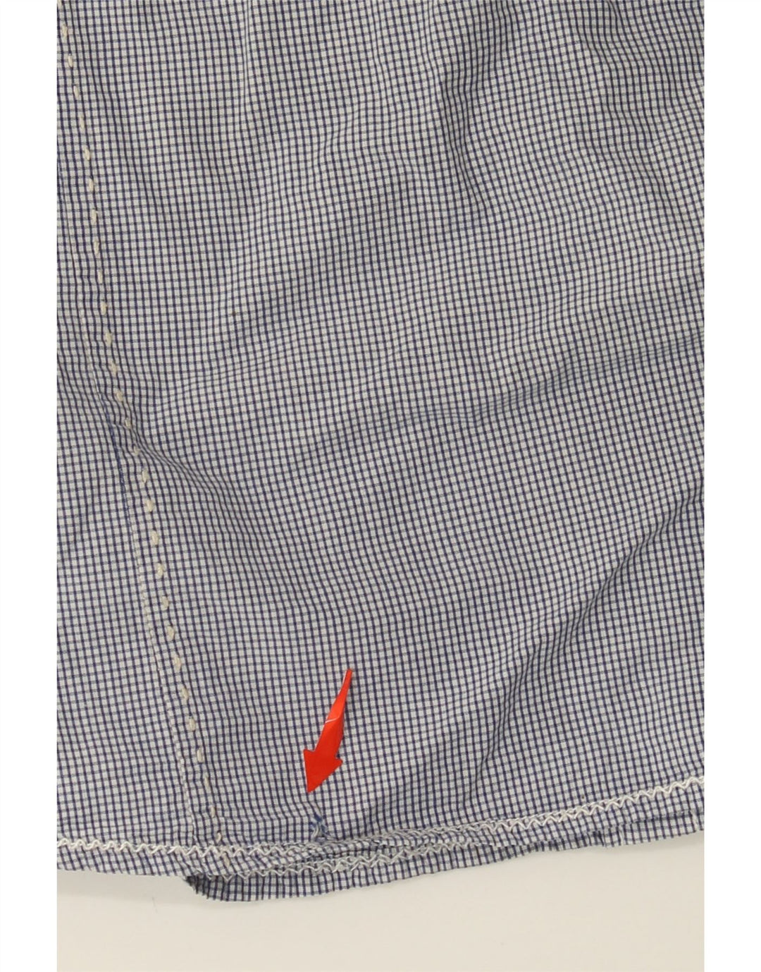 SCOTCH & SODA Camicia militare a maniche corte da uomo grande in cotone a quadretti blu