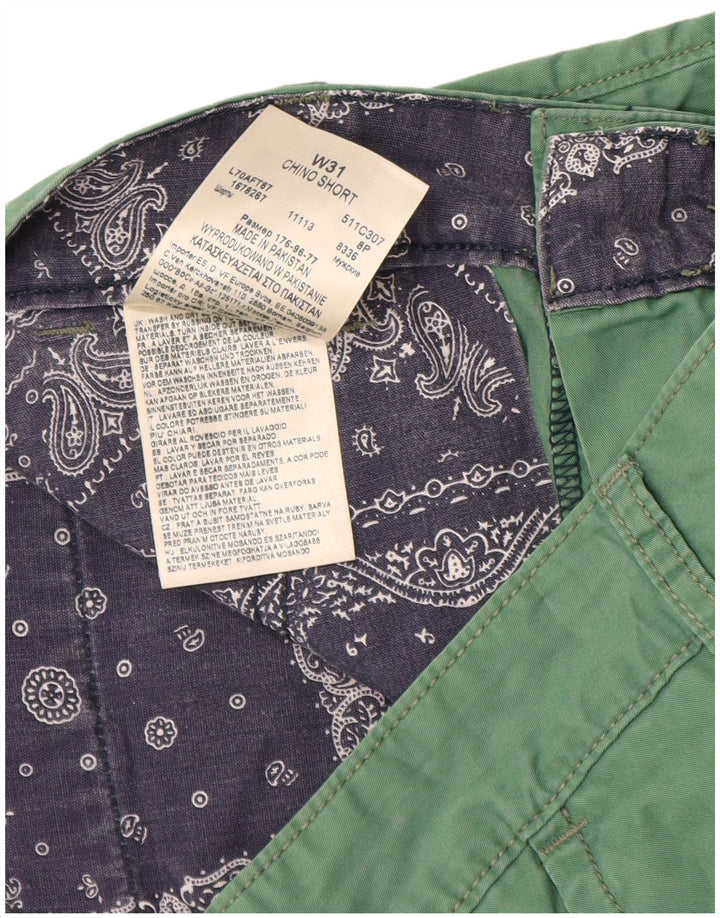 Pantaloncini chino da uomo Lee W31 in cotone verde medio