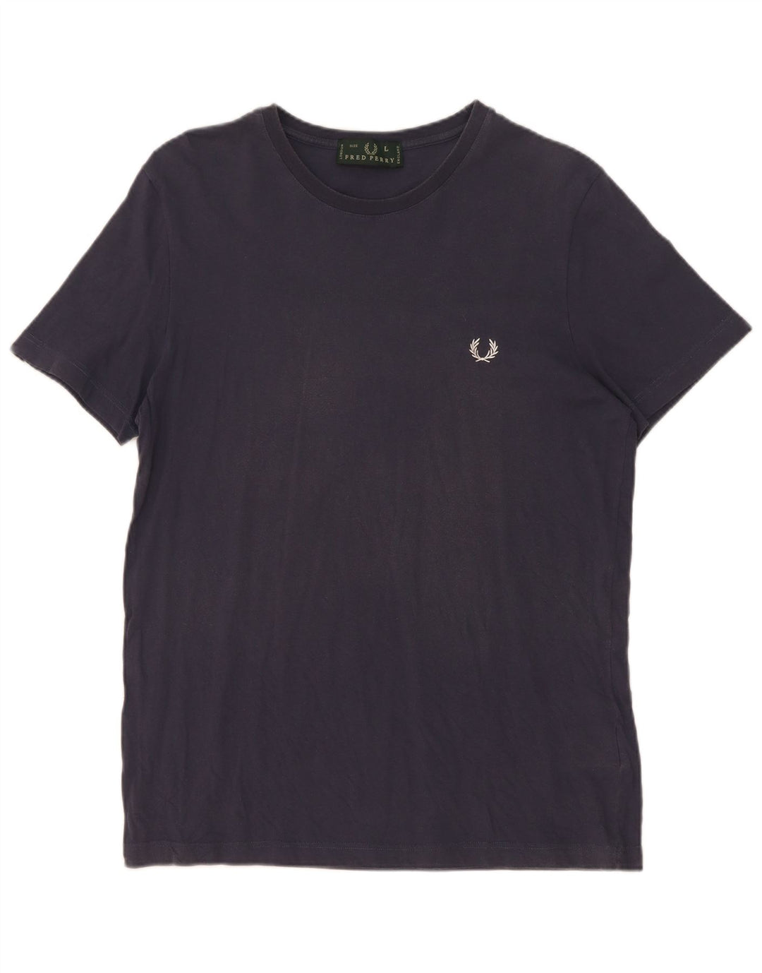 T-shirt da uomo Fred Perry Top grande in cotone blu navy