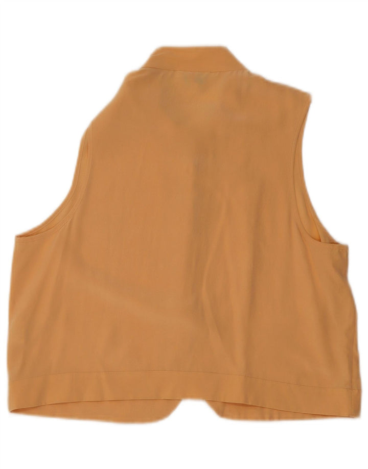 Blusa oversize senza maniche da donna Balloon IT 40 Small Beige Seta