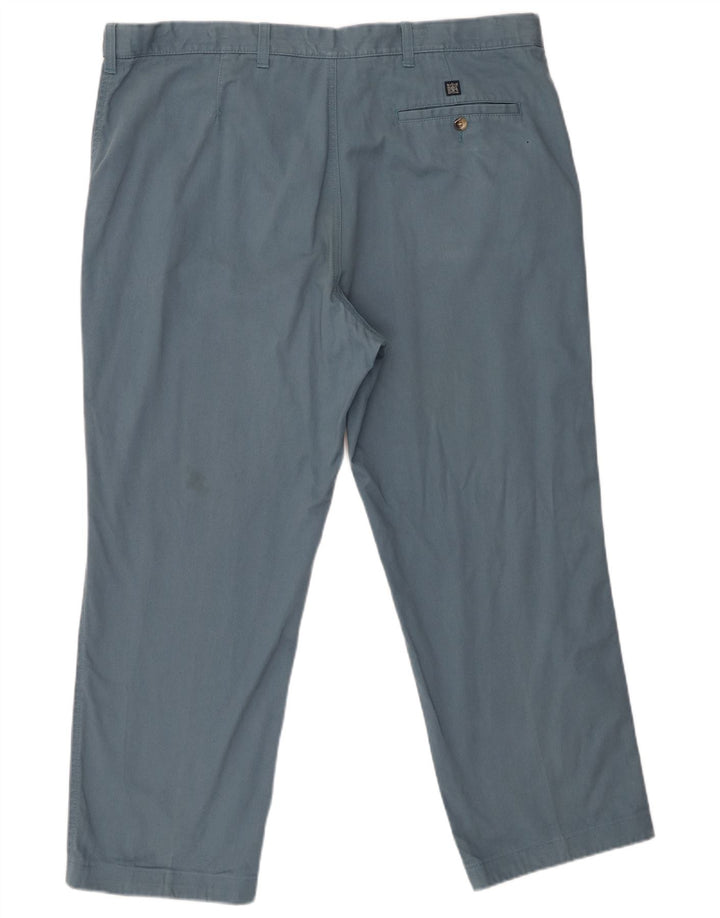 Pantaloni chino vestibilità regolare da uomo Marks & Spencer W42 L29 cotone blu