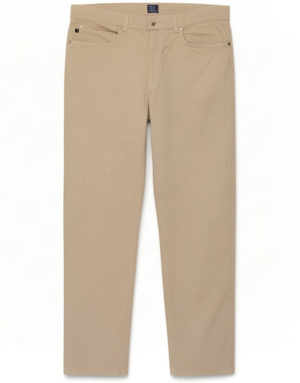 Pantaloni casual dritti da uomo Trussardi W42 L31 Cotone beige