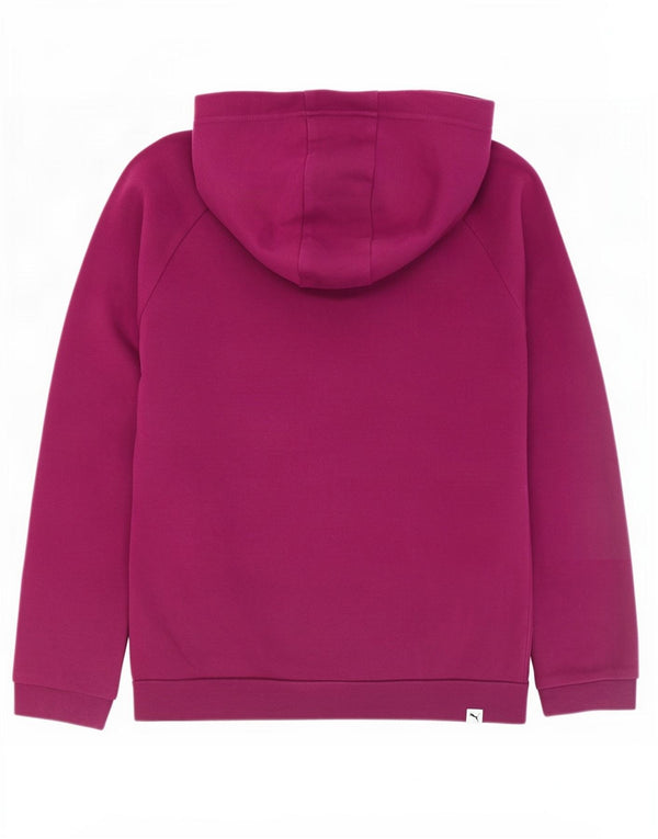 Felpa con cappuccio grafica per ragazze Puma 13-14 anni in cotone viola