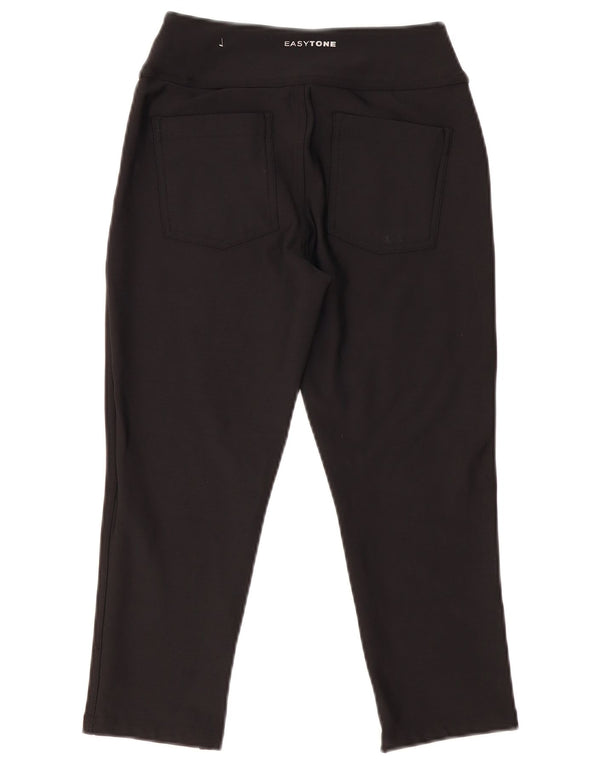 Leggings Reebok Donna UK 8/10 Small Nero Poliammide