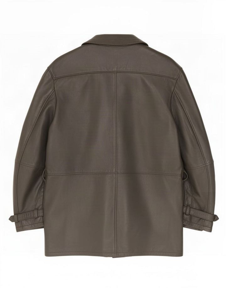 Giacca in pelle da uomo Dama IT 50 Large Nera