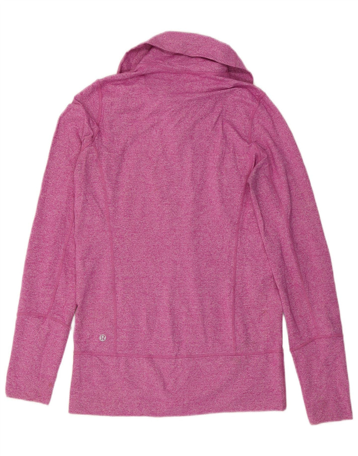 Giacca da tuta da donna Lululemon US 6 Poliestere screziato rosa medio