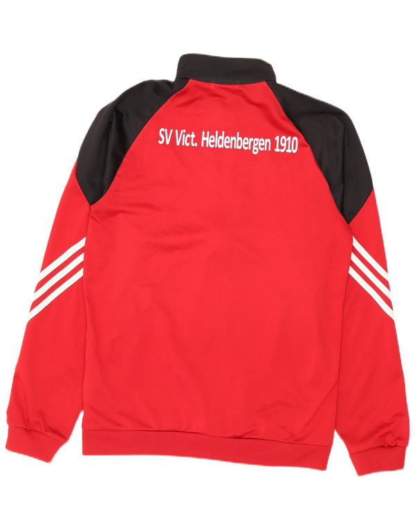 Adidas Giacca da uomo con grafica grafica Giacca piccola in poliestere color block rosso