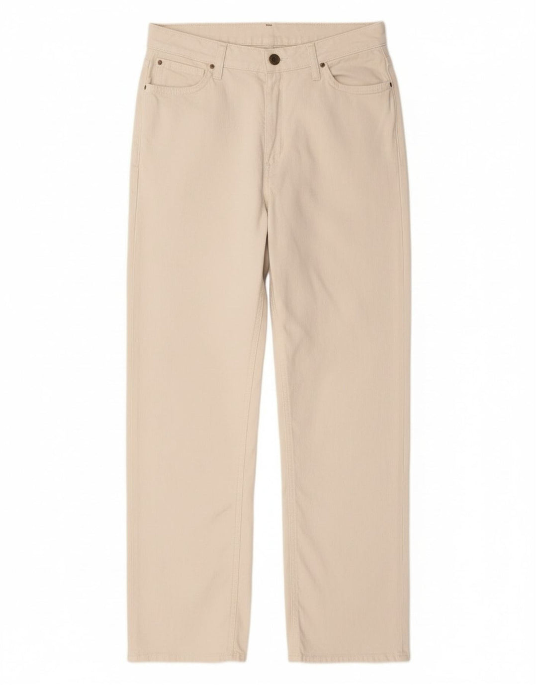 Jeans dritti da donna Lee W28 L28 cotone bianco