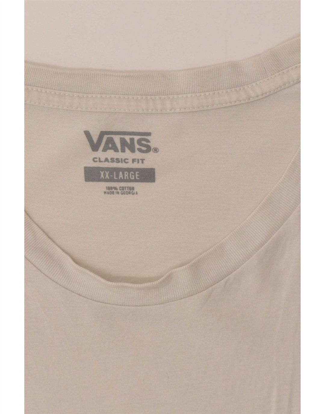 T-shirt da uomo Vans Classic Fit 2XL colore bianco
