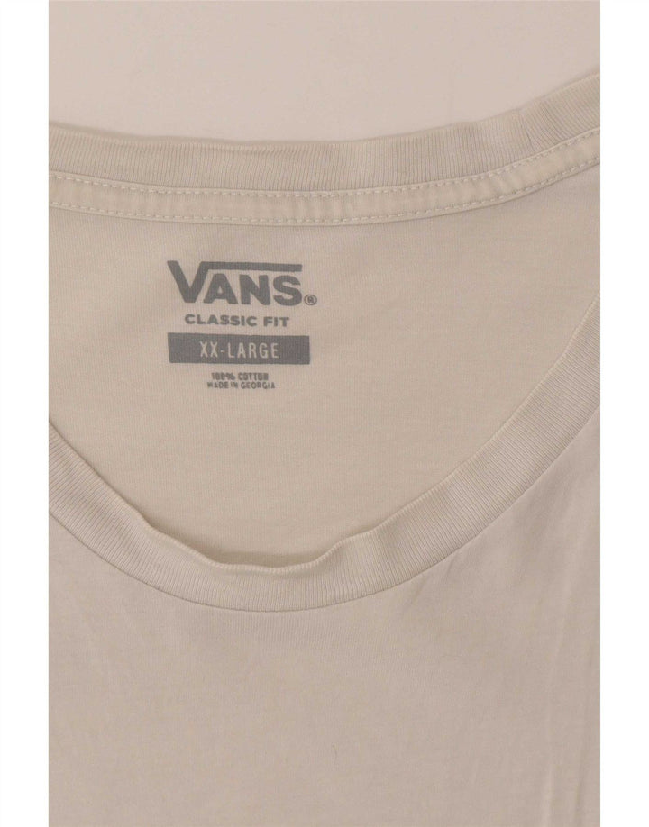 T-shirt da uomo Vans Classic Fit 2XL colore bianco