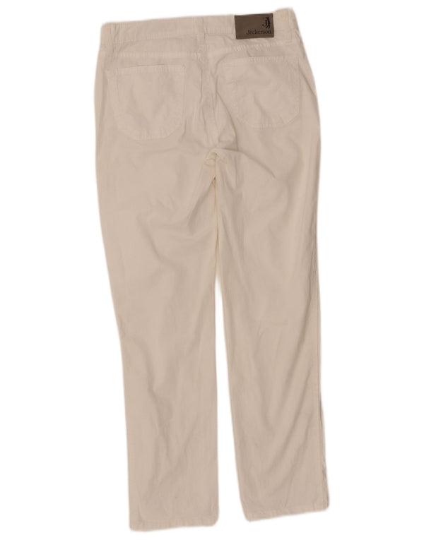 Pantaloni casual slim da donna JECKERSON W27 L27 cotone bianco