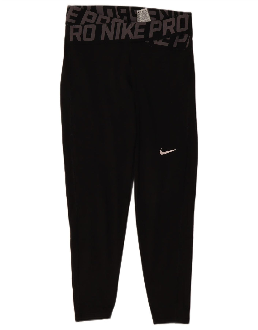 Leggings grafici NIKE da donna Dri Fit UK 10 piccoli poliestere nero