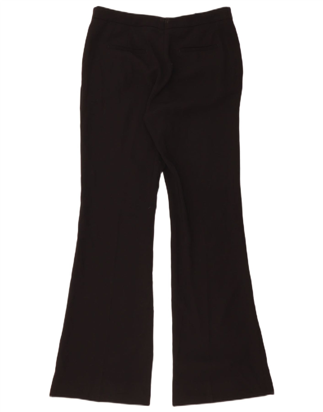 Pantaloni casual svasati da donna Zara grandi W32 L32 poliestere nero