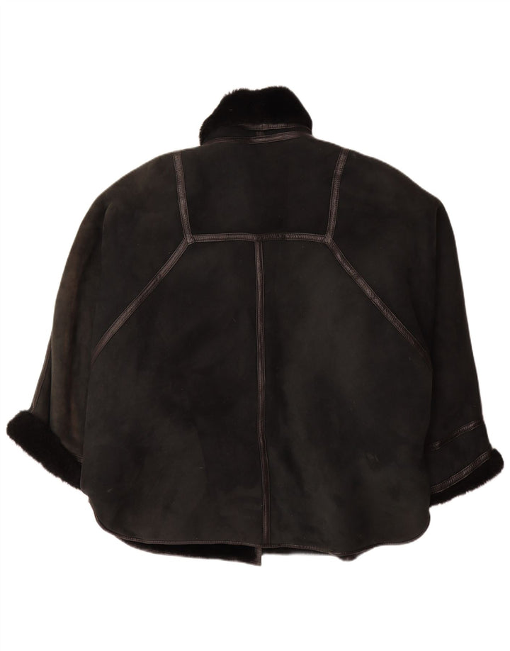 Cappotto oversize in shearling da donna VINTAGE IT 44 Shearling medio nero