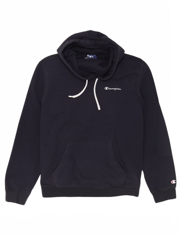 Felpa con cappuccio da uomo Champion, cotone medio blu navy