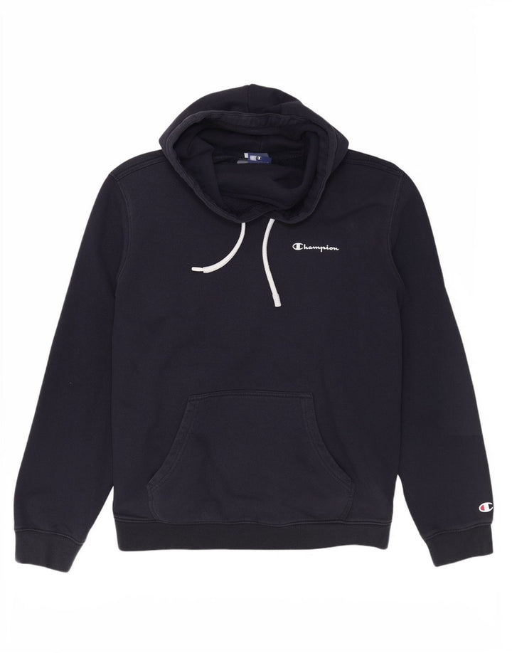 Felpa con cappuccio da uomo Champion, cotone medio blu navy