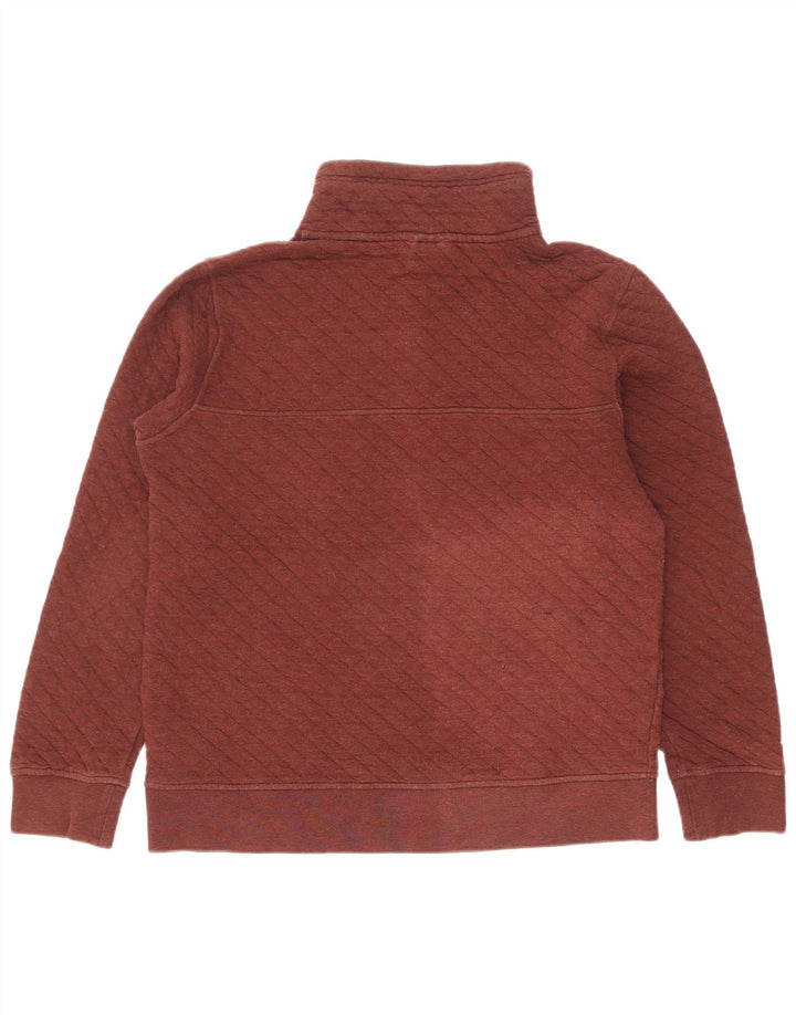 Patagonia Felpa da uomo con collo abbottonato, maglione piccolo in cotone marrone
