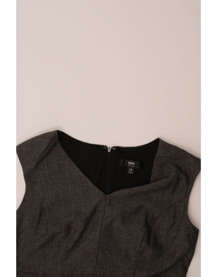 MOSSIMO Womens Sheath Dress US 14 XL Grey Herringbone Polyester Vintage Mossimo and Second-Hand Mossimo from Messina Hembry 