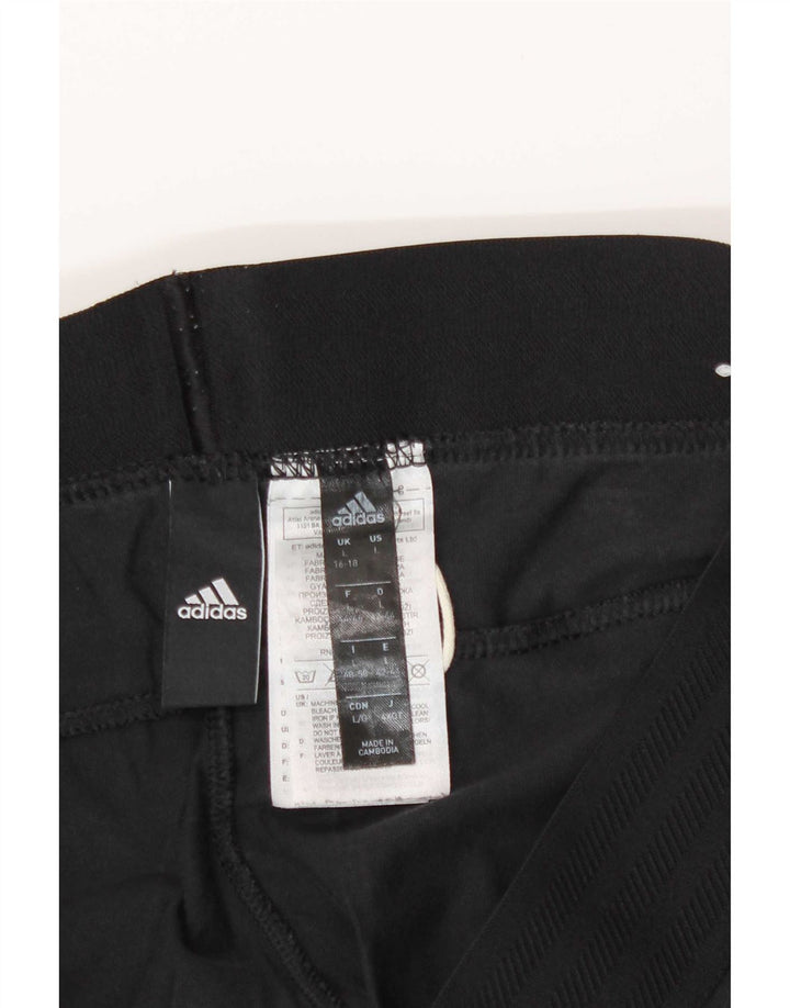 Leggings Adidas Donna UK 16/18 Large Nero