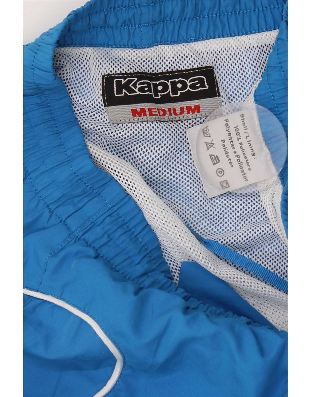 Pantaloncini da bagno da uomo Kappa blu medio in poliestere