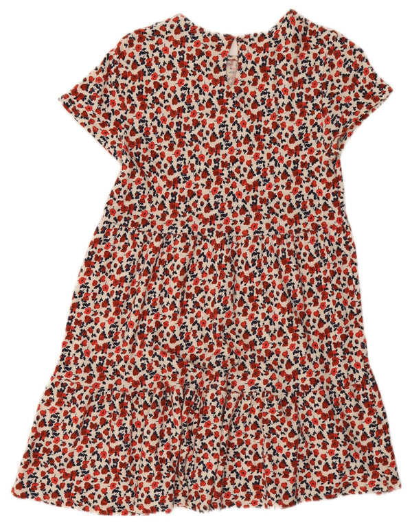 Abito a trapezio per ragazze Zara 11-12 anni in cotone floreale multicolore