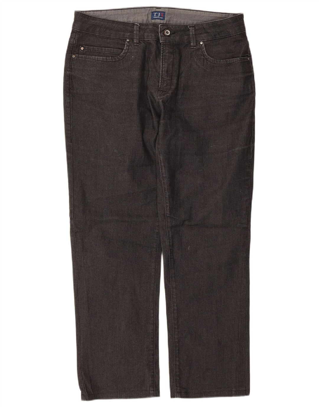 Jeans Dritti Donna Trussardi W31 L26 Cotone Nero