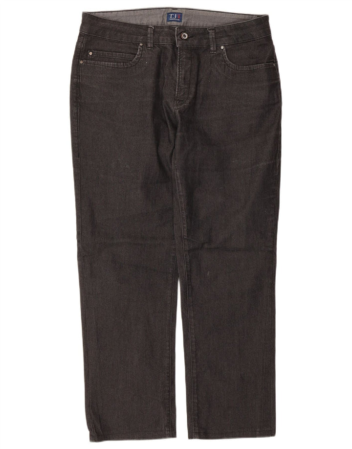 Jeans Dritti Donna Trussardi W31 L26 Cotone Nero