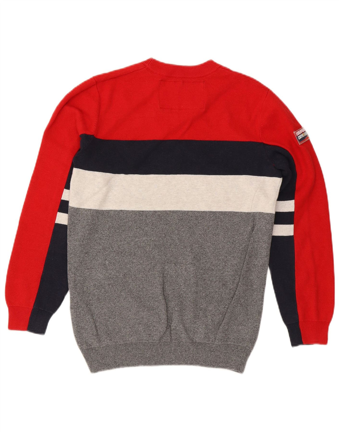 Maglione maglione girocollo da uomo Superdry piccolo multicolore a blocchi di colore